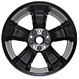 ALY02451U45N Aluminum Painted Black Wheel, 20 in. X 8 in., 5 x 5.5 in. Bolt Pattern