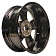 ALY02451U45N Aluminum Painted Black Wheel, 20 in. X 8 in., 5 x 5.5 in. Bolt Pattern
