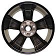 ALY02451U45N Aluminum Painted Black Wheel, 20 in. X 8 in., 5 x 5.5 in. Bolt Pattern