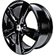 ALY02479U45N Aluminum Painted Black Wheel, 18 in. X 7.5 in., 5 x 110 mm Bolt Pattern