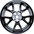 2018 Dodge Journey - Aluminum Silver Wheel, 10 Spoke; Factory Replacement (Associated Hollander Numbers: 2500A; 2500C), 19 in. x 7 in., 5 x 5 in. Bolt Pattern
