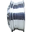 ALY02702U80N Rear Aluminum Polished Wheel - 17 in. X 6 in., 8 x 200 mm Bolt Pattern