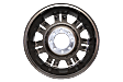ALY03845U65N Aluminum Machined Wheel - 20 in. X 8 in., 8 x 170 mm Bolt Pattern, Machined Face with Painted Tan Pockets, 14 Spoke, Factory Replacement (Associated Hollander Numbers