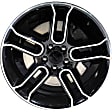 ALY03903U45N Aluminum Painted Black Wheel, 20 in. X 8 in., 5 x 4.5 in. Bolt Pattern