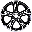 ALY03949U45N Aluminum Painted Black Wheel, 20 in. X 9 in., 5 x 4.5 in. Bolt Pattern