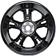 ALY03949U45N Aluminum Painted Black Wheel, 20 in. X 9 in., 5 x 4.5 in. Bolt Pattern