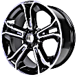 ALY03949U45N Aluminum Painted Black Wheel, 20 in. X 9 in., 5 x 4.5 in. Bolt Pattern