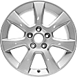 2013 Cadillac ATS - Aluminum Silver Wheel, 7 Spoke; Factory Replacement (Associated Hollander Numbers: 4703); OE: 22921891, 17 in. x 8 in., 5 x 115 mm Bolt Pattern