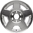 Aluminum Silver Wheel, 17 in. X 7.5 in., 6 x 5.5 in. Bolt Pattern
