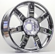 ALY05309U85N Aluminum Chrome Wheel, 22 in. X 9 in., 6 x 5.5 in. Bolt Pattern