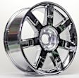 ALY05309U85N Aluminum Chrome Wheel, 22 in. X 9 in., 6 x 5.5 in. Bolt Pattern