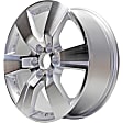 ALY05406U10N Aluminum Silver Wheel, 20 in. X 7.5 in., 6 x 132 mm Bolt Pattern