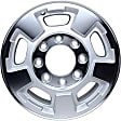 2019 GMC Sierra 2500 HD - Aluminum Silver Wheel, 5 Spoke; Factory Replacement; (Associated Hollander Numbers: 5500); OE: 9597727, 17 in. x 7.5 in., 8 x 180 mm Bolt Pattern