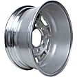 2019 GMC Sierra 2500 HD - Aluminum Silver Wheel, 5 Spoke; Factory Replacement; (Associated Hollander Numbers: 5500); OE: 9597727, 17 in. x 7.5 in., 8 x 180 mm Bolt Pattern