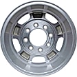 2019 GMC Sierra 2500 HD - Aluminum Silver Wheel, 5 Spoke; Factory Replacement; (Associated Hollander Numbers: 5500); OE: 9597727, 17 in. x 7.5 in., 8 x 180 mm Bolt Pattern