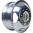 ALY05519U80N Front Aluminum Polished Wheel - 17 in. X 6.5 in., 8 x 210 mm Bolt Pattern