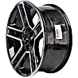 ALY05664U45N Aluminum Painted Black Wheel, 22 in. X 9 in., 6 x 5.5 in. Bolt Pattern