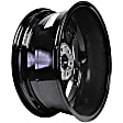 ALY05664U45N Aluminum Painted Black Wheel, 22 in. X 9 in., 6 x 5.5 in. Bolt Pattern