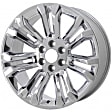 ALY05666U85N Aluminum Chrome Wheel, 22 in. X 9 in., 6 x 5.5 in. Bolt Pattern