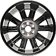 ALY05696U78N Aluminum Silver Wheel, 22 in. X 9 in., 6 x 5.5 in. Bolt Pattern