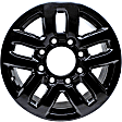 ALY05709U45N Aluminum Painted Black Wheel, 18 in. X 8 in., 8 x 180 mm Bolt Pattern