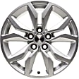 2016 Chevrolet Impala - Aluminum Silver Wheel, 10 Spoke; Factory Replacement; (Associated Hollander Numbers: 5712); OE: 23123771, 18 in. x 8 in., 5 x 120 mm Bolt Pattern