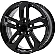 ALY05757U45N Aluminum Painted Black Wheel, 18 in. X 7 in., 5 x 120 mm Bolt Pattern