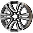 ALY05822U35N Aluminum Gray Wheel, 22 in. X 9 in., 6 x 5.5 in. Bolt Pattern