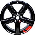 ALY05831U45N Aluminum Painted Black Wheel, 19 in. X 7.5 in., 5 x 115 mm Bolt Pattern