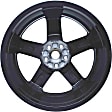 ALY05831U45N Aluminum Painted Black Wheel, 19 in. X 7.5 in., 5 x 115 mm Bolt Pattern