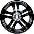 ALY05832U45N Aluminum Painted Black Wheel, 19 in. X 7.5 in., 5 x 115 mm Bolt Pattern