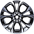 ALY05884U45N Aluminum Painted Black Wheel, 18 in. X 7.5 in., 5 x 105 mm Bolt Pattern