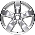 ALY09107U77N Aluminum Silver Wheel, 20 in. X 8 in., 5 x 5 in. Bolt Pattern
