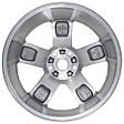 ALY09112U80N Aluminum Polished Wheel, 20 in. X 8 in., 5 x 5 in. Bolt Pattern
