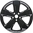 2015 Jeep Grand Cherokee - Aluminum Painted Black Wheel, 5 Spoke; Factory Replacement (Associated Hollander Numbers: 9137A); OE: 1WQ09CDMAB, 20 in. x 8 in., 5 x 5 in. Bolt Pattern