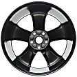 2015 Jeep Grand Cherokee - Aluminum Painted Black Wheel, 5 Spoke; Factory Replacement (Associated Hollander Numbers: 9137A); OE: 1WQ09CDMAB, 20 in. x 8 in., 5 x 5 in. Bolt Pattern