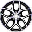 ALY10012U45N Aluminum Painted Black Wheel, 17 in. X 7 in., 5 x 4.25 in. Bolt Pattern