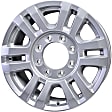 2018 Ford F-250 Super Duty - Aluminum Silver Wheel, 12 Spoke; Factory Replacement; (Associated Hollander Numbers: 10098); OE: HC3Z1007B, 18 in. x 8 in., 8 x 170 mm Bolt Pattern