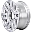 2018 Ford F-250 Super Duty - Aluminum Silver Wheel, 12 Spoke; Factory Replacement; (Associated Hollander Numbers: 10098); OE: HC3Z1007B, 18 in. x 8 in., 8 x 170 mm Bolt Pattern