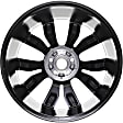 ALY10112U45N Aluminum Painted Black Wheel, 19 in. X 8 in., 5 x 4.25 in. Bolt Pattern