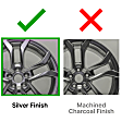ALY10120U20N Aluminum Silver Wheel, 18 in. X 8 in., 5 x 4.25 in. Bolt Pattern