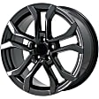 ALY10120U45N Aluminum Painted Black Wheel, 18 in. X 8 in., 5 x 4.25 in. Bolt Pattern