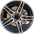 ALY10199U45N Aluminum Painted Black Wheel, 19 in. X 8 in., 5 x 4.25 in. Bolt Pattern