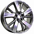 ALY62598U35N Aluminum Silver Wheel, 20 in. X 7.5 in., 5 x 4.5 in. Bolt Pattern