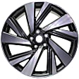 ALY62707U30N Aluminum Charcoal Wheel, 20 in. X 7.5 in., 5 x 4.5 in. Bolt Pattern