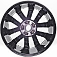 ALY62719U45N Aluminum Painted Black Wheel, 17 in. X 7.5 in., 5 x 4.5 in. Bolt Pattern