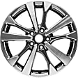 ALY62720U35N Aluminum Charcoal Wheel, 18 in. X 7.5 in., 5 x 4.5 in. Bolt Pattern
