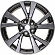 ALY62721U30N Aluminum Charcoal Wheel, 18 in. X 8.5 in., 5 x 4.5 in. Bolt Pattern