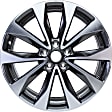 ALY62723U30N Aluminum Charcoal Wheel, 19 in. X 8.5 in., 5 x 4.5 in. Bolt Pattern