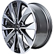 ALY62723U30N Aluminum Charcoal Wheel, 19 in. X 8.5 in., 5 x 4.5 in. Bolt Pattern